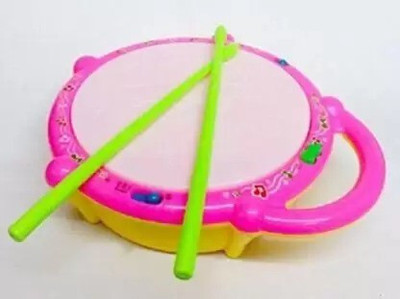 KJEE Flash Drum Set With Music and Lights Electronic Touch Flash Visual 3d Lights(Multicolor)