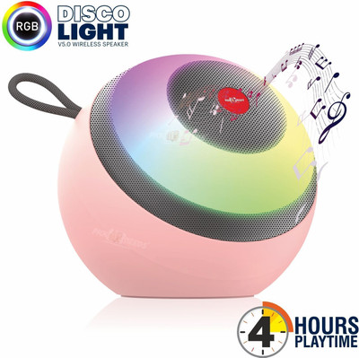 Pick Ur Needs Portable Rechargeable Wireless Speaker with 1200mAh – Wireless ,USB,4HR Playback(Pink)