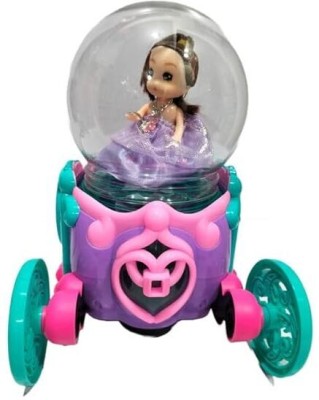 JOLARY 360 Degree Rotation Toys for Kids & Music Princess Doll(Multicolor)