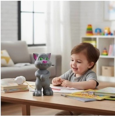 HornFlow Talking Tom Cat Smart Electronic Pet Talking Toy Cat(Black)