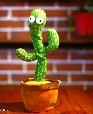 Ewakart Dancing Cactus Model DC1 Soft Toy for Kids(Green)