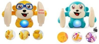 TOY NAGRI Crawling Monkey Pack of 2 Multicolour(Multicolor)