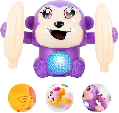 Stravos Baby Dancing Monkey With Light Music Sound Control Crawling Pet Interactive Toys(Multicolor)