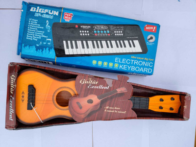 Kmc kidoz Combo 37 Keys Piano Musical Toy & Guitar for Children - Kids Handheld(Multicolor)