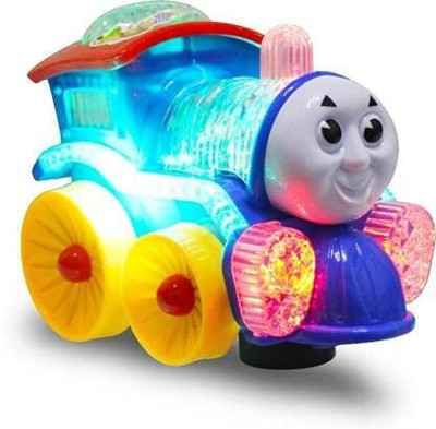 MegaStar Light Small Train Loco Engine Toy for Kids(Multicolor)