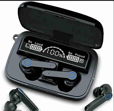 Seashot M19 Bluetooth TWS Earbuds with HD mic, True Wireless Headset Digital Indicator Bluetooth(Black, True Wireless)