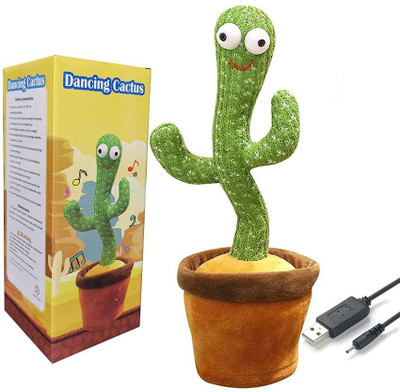 Banke Ji Dancing cactus Toy Talking Repeat Bluetech Singing Toy 120 Songs(Multicolor)