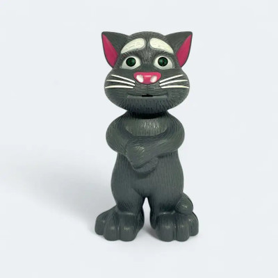 KC COLLECTION Touch & Talk Cat Toy | Learning & Fun for Toddlers(Grey)