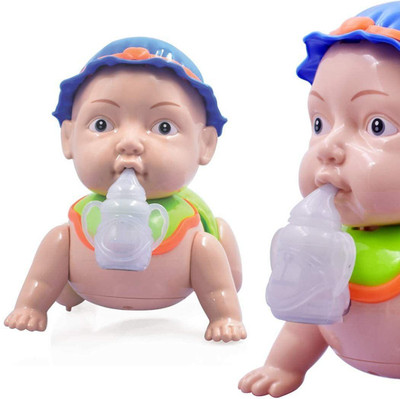 Just97 Crawling Baby toy with 3D Light and Music, Battery operated_214(Multicolor)