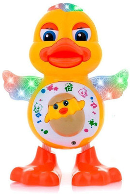 shinetoy Dancing Duck with Music LED Lights Flashing and Music(Multicolor)