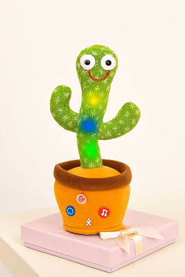 rokketcart Dancing Cactus Plush Toy(Green)