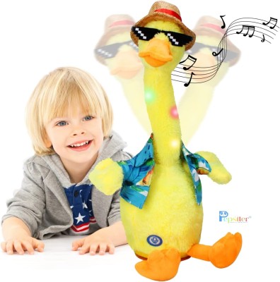 Pepstter Baby Talking Duck Toys,Yellow Duck Stuffed Animals Christmas Birthday Plush(Multicolor)