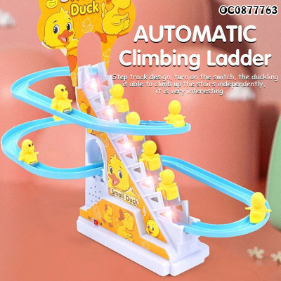 JD ENTERPRISE 84-Duck Slide Toy Set, Automatic Stair-Climbing Race Track Set-DUCK TRACK-54(Multicolor)