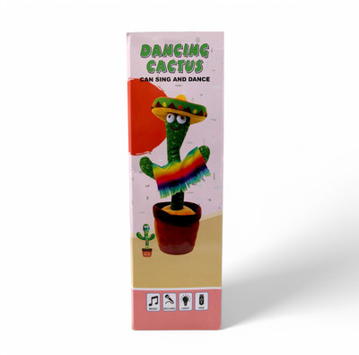 Krafthooks Dancing Cactus Toy with Music and LED Lights | Singing, Dancing(Green)