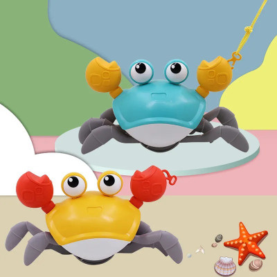 NIYAMAT Wind UP Walking Land Floating Water Crawling Cute Crab Bath Toy(pack of 2)(Multicolor)