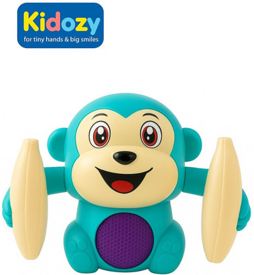 Kidozy Dancing and spinning rolling musical monkey toy for kids!!(Multicolor)