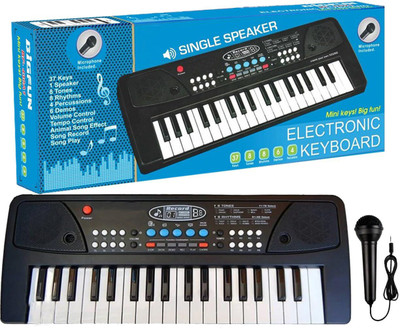 SALEOFF Bigfun 37 Keys Kids Piano Keyboard | Piano For Kids With Microphone719(Black)