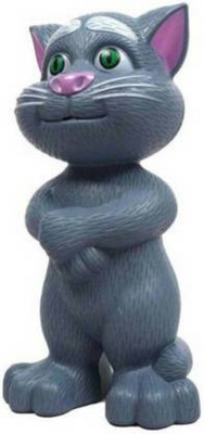 SNM97 Talking Tom Cat Toy For Kids Intelligent Speaking Repeats What You Say_20(Grey)