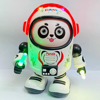 Mahi Zone Cute Space Dancing Panda With Music and 3D LED Light toy_14M(Multicolor)