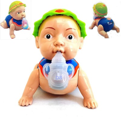 Rubela Crawling Baby Toy for Kids with Runing and Weeping Music and Light for Kids K14(Multicolor)