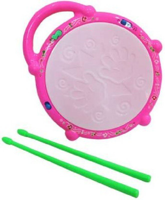 Tinywonders Musical Light Sound Flash Drum With Sticks for kids(Multicolor)
