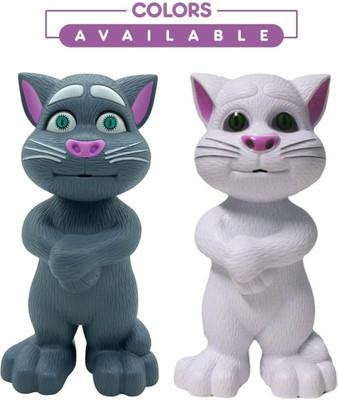 ADM Talking Tom Cat Repeat What You Say, Stories and Songs, Touch Functions & Music(Grey, White)