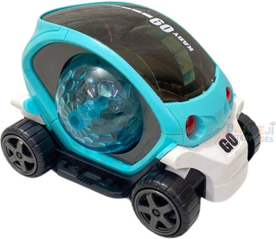 Banke Ji Enterprises Future 09 Musical Stunt Car Toy For Kids Rotate 360° with Flashing Light & Music(Multicolor)