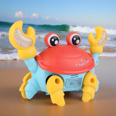 Bachpan Musical Crawling Crab Toy with Smart Obstacle Avoidance & USB Rechargeable(Multicolor)
