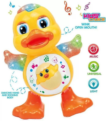 Kid Kraze Dancing Duck with Music Flashing Lights and Real Dancing Action_333(Yellow)