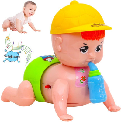 ASFunClub Crawling Baby Toy for Babies Kid Musical Toy for Kids Baby Doll Toy Crawling Toy(Multicolor)