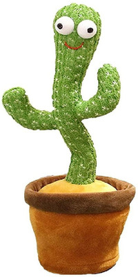 Onshhm Recording Function (Multicolor)Dancing Cactus Talking Plush Toy with Singing(Multicolor)