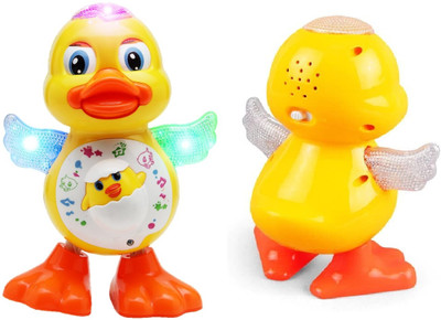 HappyBive Dancing Duck Toy with Vibrant Light Effect & Musical Sound For Kids|54(Multicolor)