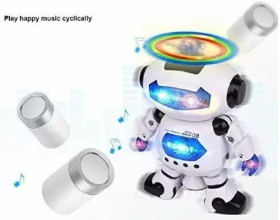 RSA enterprises ancing Toy Robot with 3D Flashing Light & Musical Sound Toy(Multicolor)