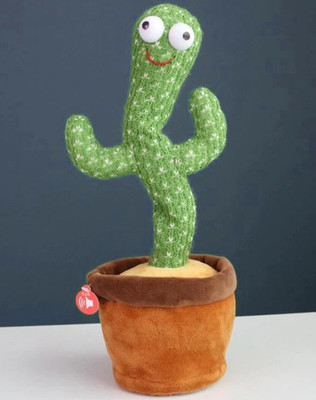 JR CLUB ™Cactus Dancing Soft Creative Kids Musical Toy | Battery Powered(Multicolor)