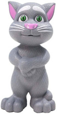Kid Kraze Talking Tom Cat Toy For Kids Intelligent Speaking Repeats What You Say_T3(Grey)