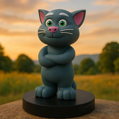 KC COLLECTION Electronic Interactive Talking Tom Cat for Toddlers Musical Toy Gift(Grey)