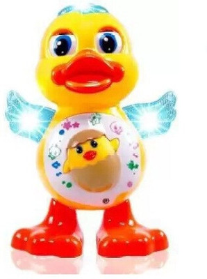 RSA enterprises Dancing Duck With Music and 3D Flashing Lights For Babies, Toddlers, Girls(Multicolor)