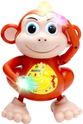 THE RED BABY Dancing Monkey Toy for Kids | Left-Right Move with Realistic Monkey(Multicolor)