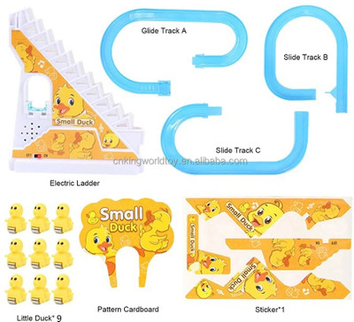 JD ENTERPRISE 49-Duck Slide Toy Set, Automatic Stair-Climbing Race Track Set-DUCK TRACK-49(Multicolor)