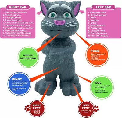 RIGHT SEARCH Kids Talking Tom-041(Grey)