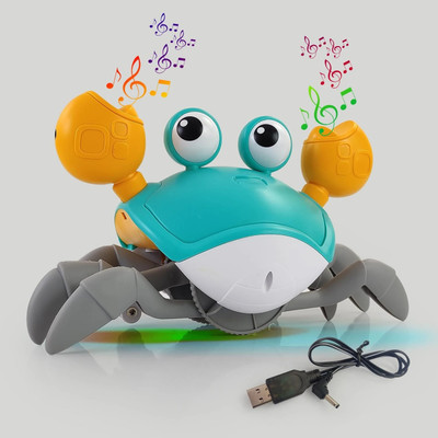 TRIMMO Crawling Crab Baby Musical Kids Toy with LED Lights(Multicolor)