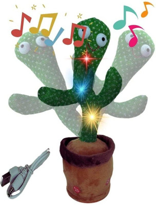 Sonpal Cactus Talking Toy, Cactus Plush Toy, Wriggle & Singing Recording Repeat(Multicolor)