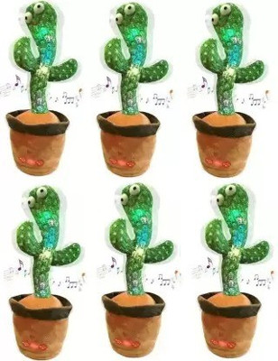 LIBRA Bluetech Dancing cactus Toy Talking Repeat Singing Toy 120 Songs(Green)