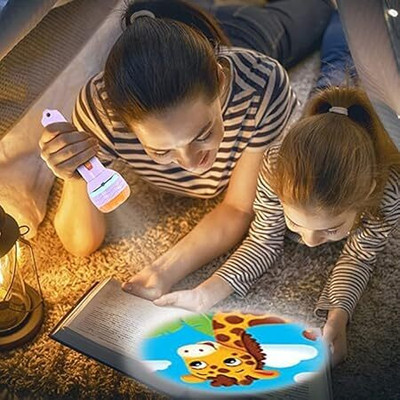 SURYAANSHI 6 Slides 48 Patterns Mini Projector Torch Toy Slide Flashlight(Multicolor)