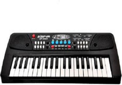 BMT 37 Key Piano Keyboard Toy with DC Power Option, Mic and Recording(Black)