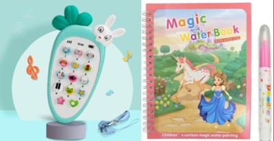 Glamour Combo Pack of Rabbit Phone & Water Magic Book(Multicolor)