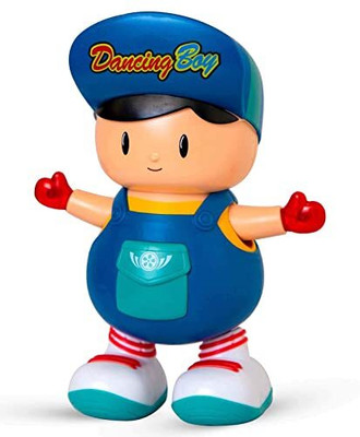 Dherik Tradworld Dancing Robot Boy with Music,3D Flashing Lights Dancing Toy for Kids(Multicolor)