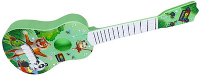 Kmc kidoz Guitar Toy Ukulele Toy 4 Strings Early Educational Instruments Adjustable(Multicolor)