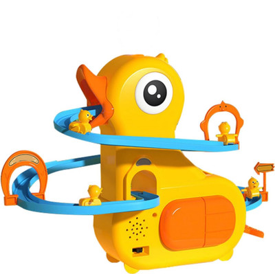 Little lions Duck Slide Toy For Kids with LED lights and Music | Fun Educational Toy Age 3-6(Yellow)