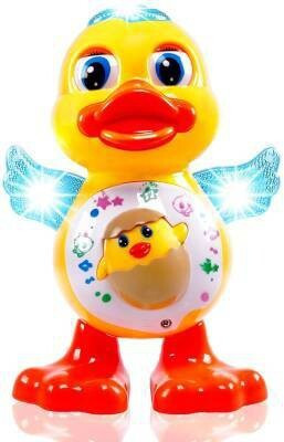sehgal Dancing Duck With Music and 3D Flashing Lights For Babies, Toddlers(Multicolor)